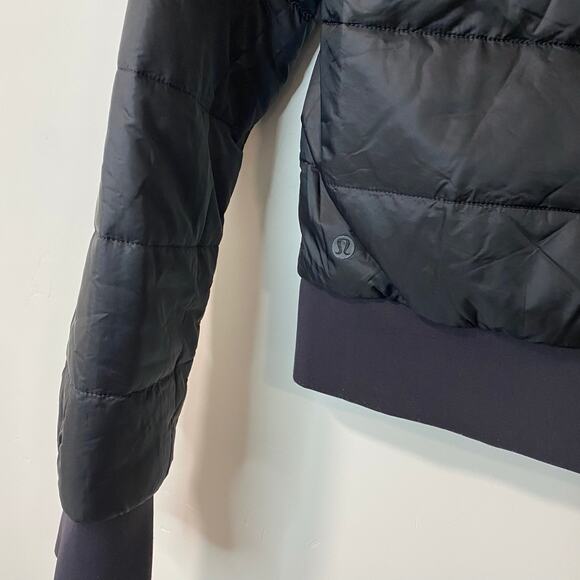 Lululemon Non-Stop Bomber Reversible Jacket Puffer Black 4 Lightweight Glyde - Picture 4 of 13